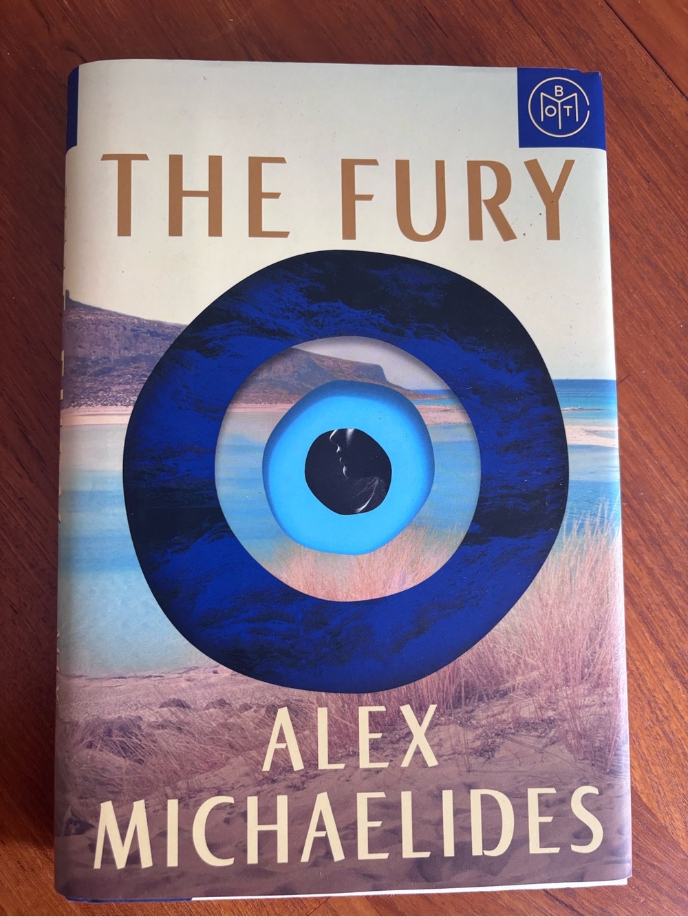 The Fury by Alex Michaelides - Blue Hardcover Book